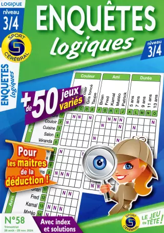 Enquêtes Logiques Niveau 3/4