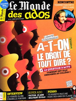 Abonnement Le Monde des Ados  Magazine de 9 à 13 ans  UNIPresse